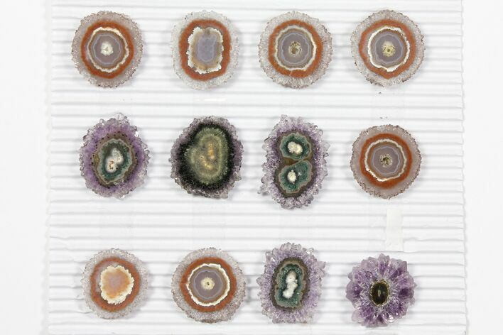 Lot: ~ Amethyst Stalactite Slices ( Pieces) #101722